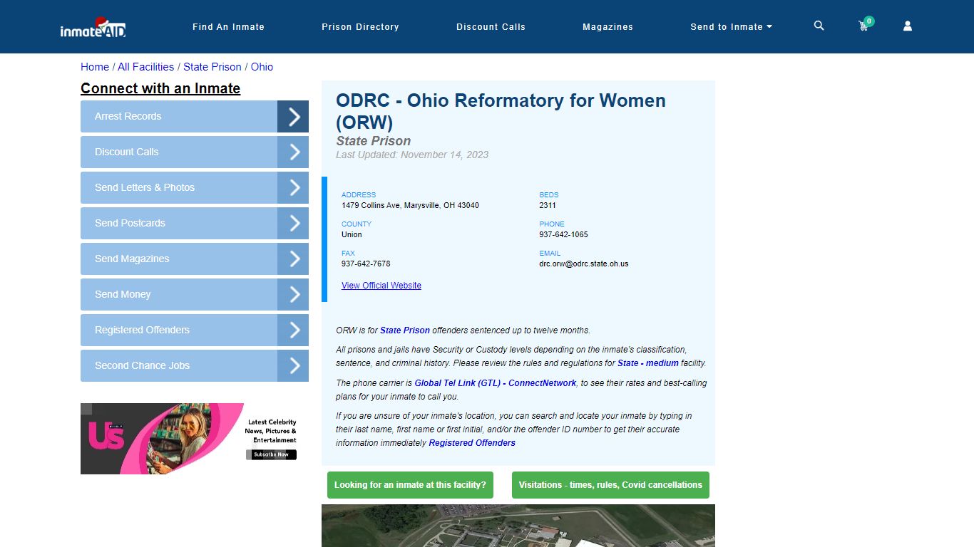 ODRC - Ohio Reformatory for Women (ORW) - InmateAid